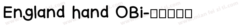 England hand OBi字体转换